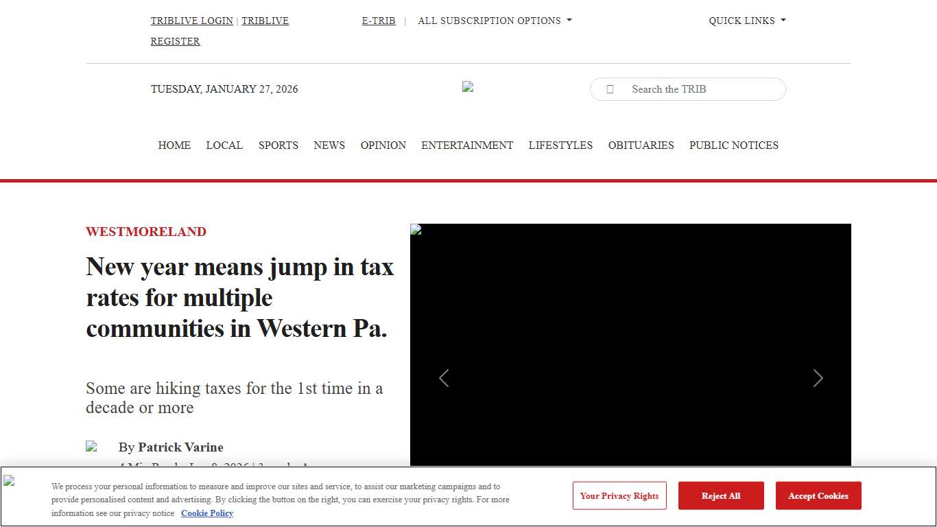 New year means jump in tax rates for multiple communities in Western Pa.